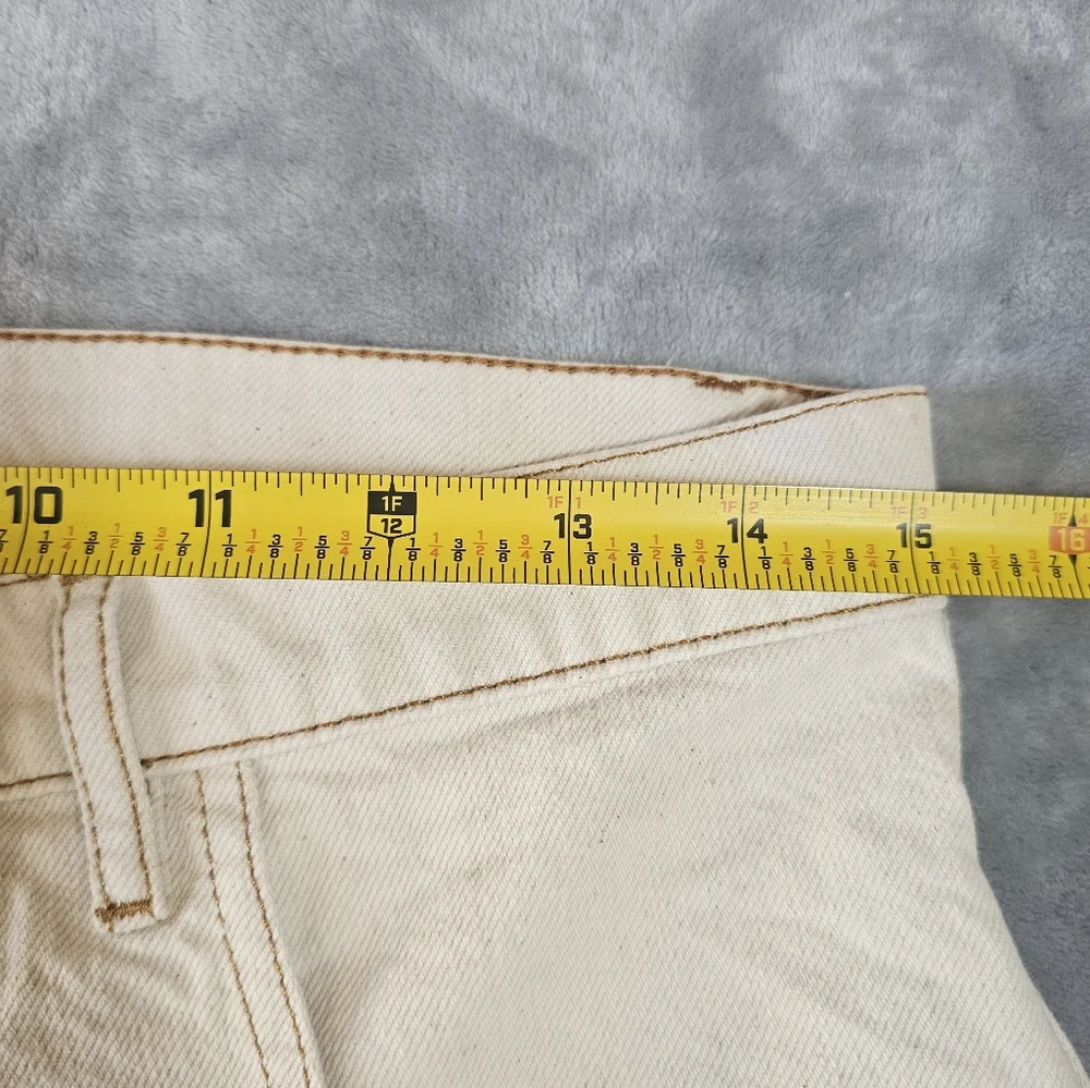 La Fetiche Cream Straight-Leg Jeans‎